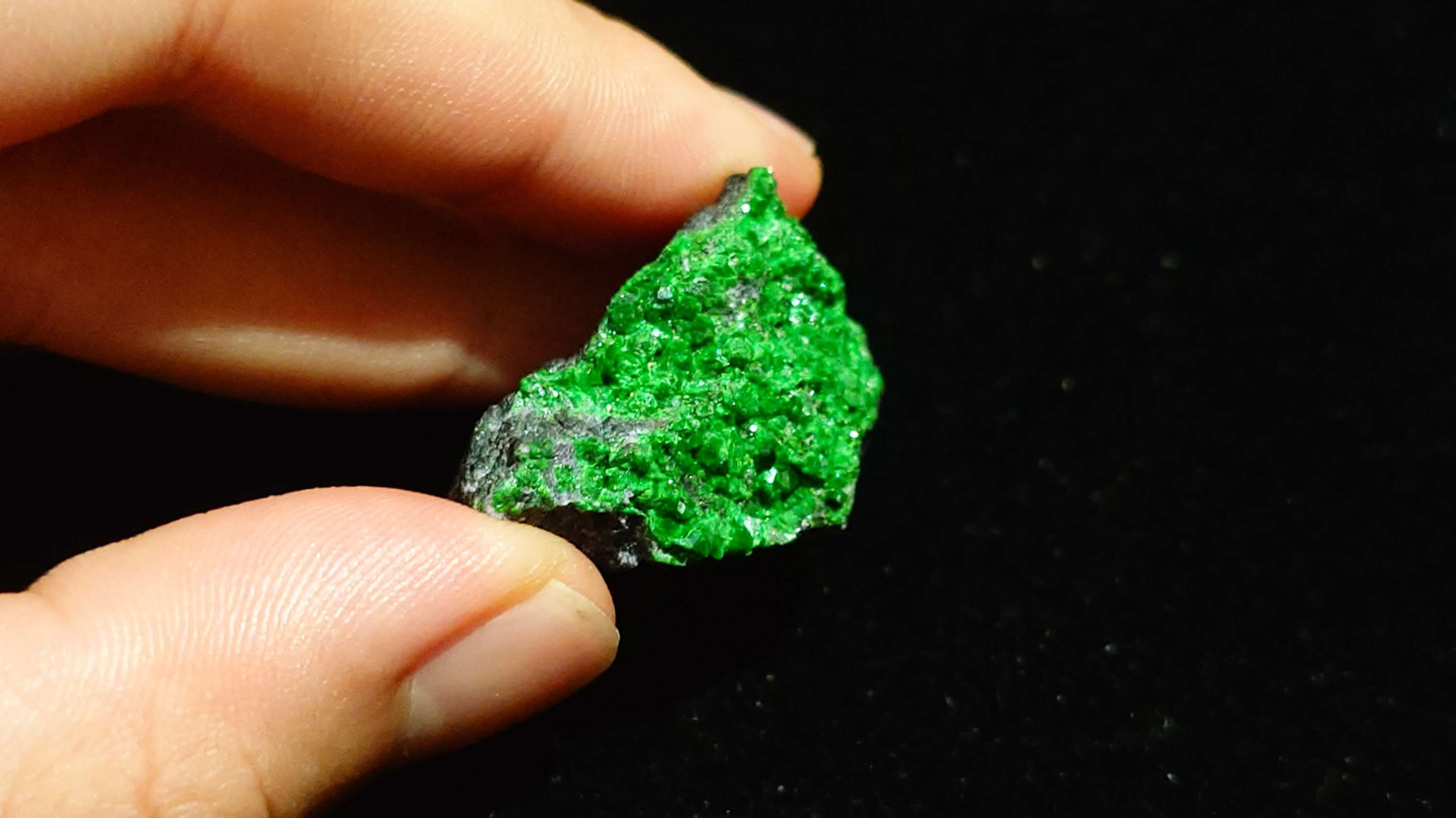 Uvarovite Garnet Crystal
