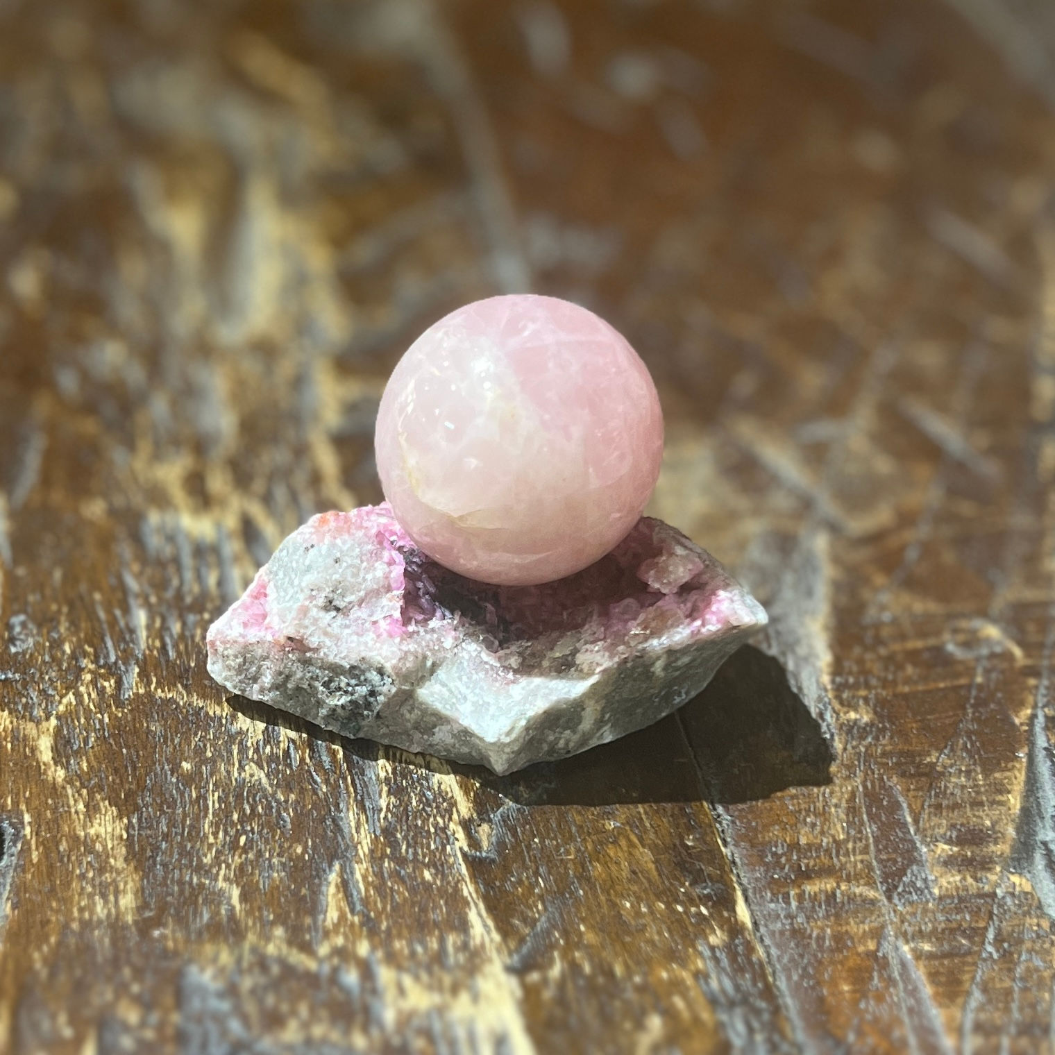 Cat's Eye Rose Quartz Ball