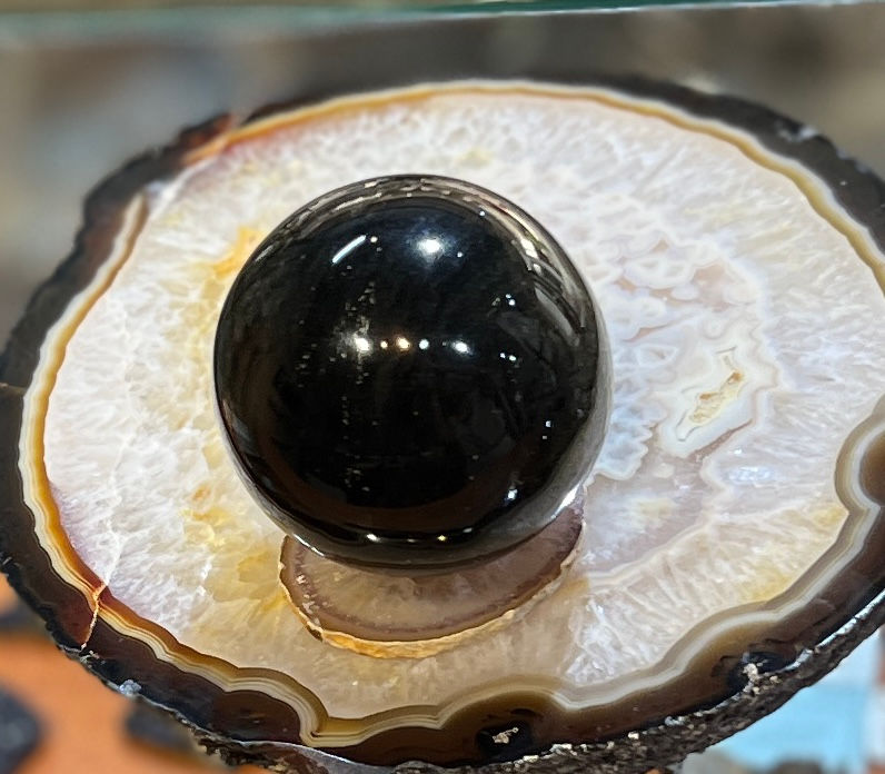 Thumbnail: Silver Sheen Obsidian Crystal Ball