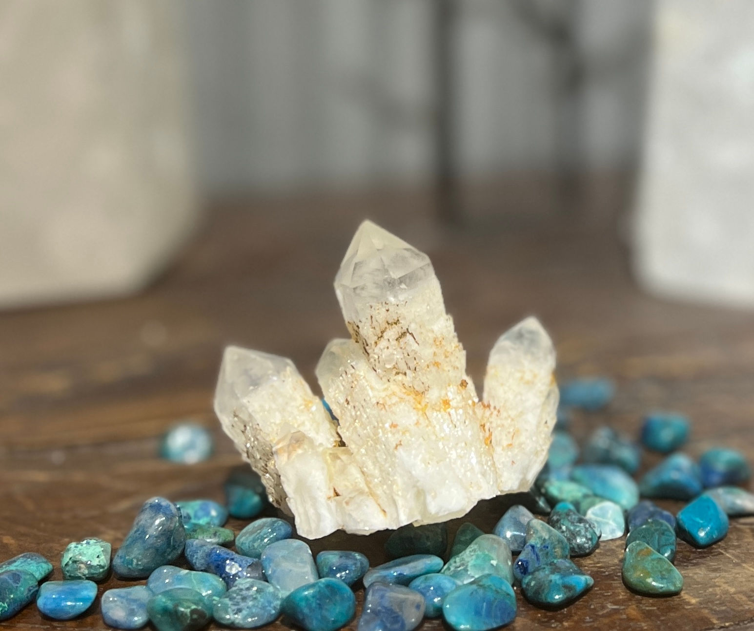 Celestial Quartz Cluster - Phantom