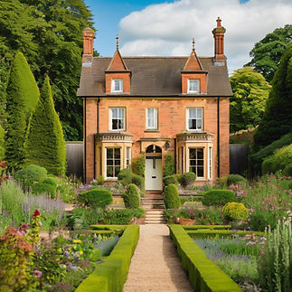photograph of beautiful victorian country house and small garden .jpg