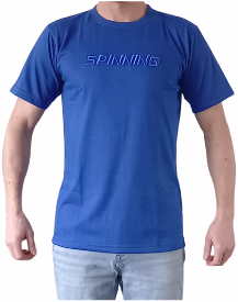 SPINNING® EMBROIDERY SHIRT BLEU