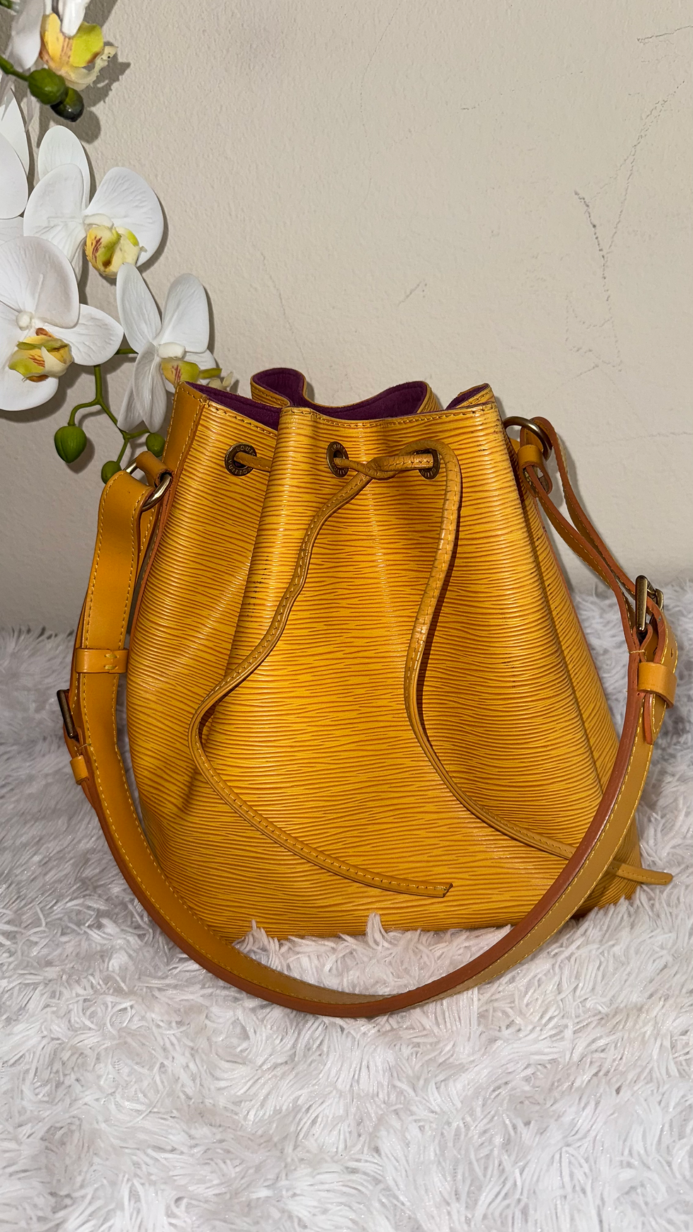 Louis Vuitton Yellow Epi Petit Noe