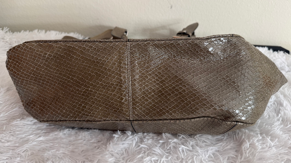 Thumbnail: Celine  Python Printed Leather Tote Bag