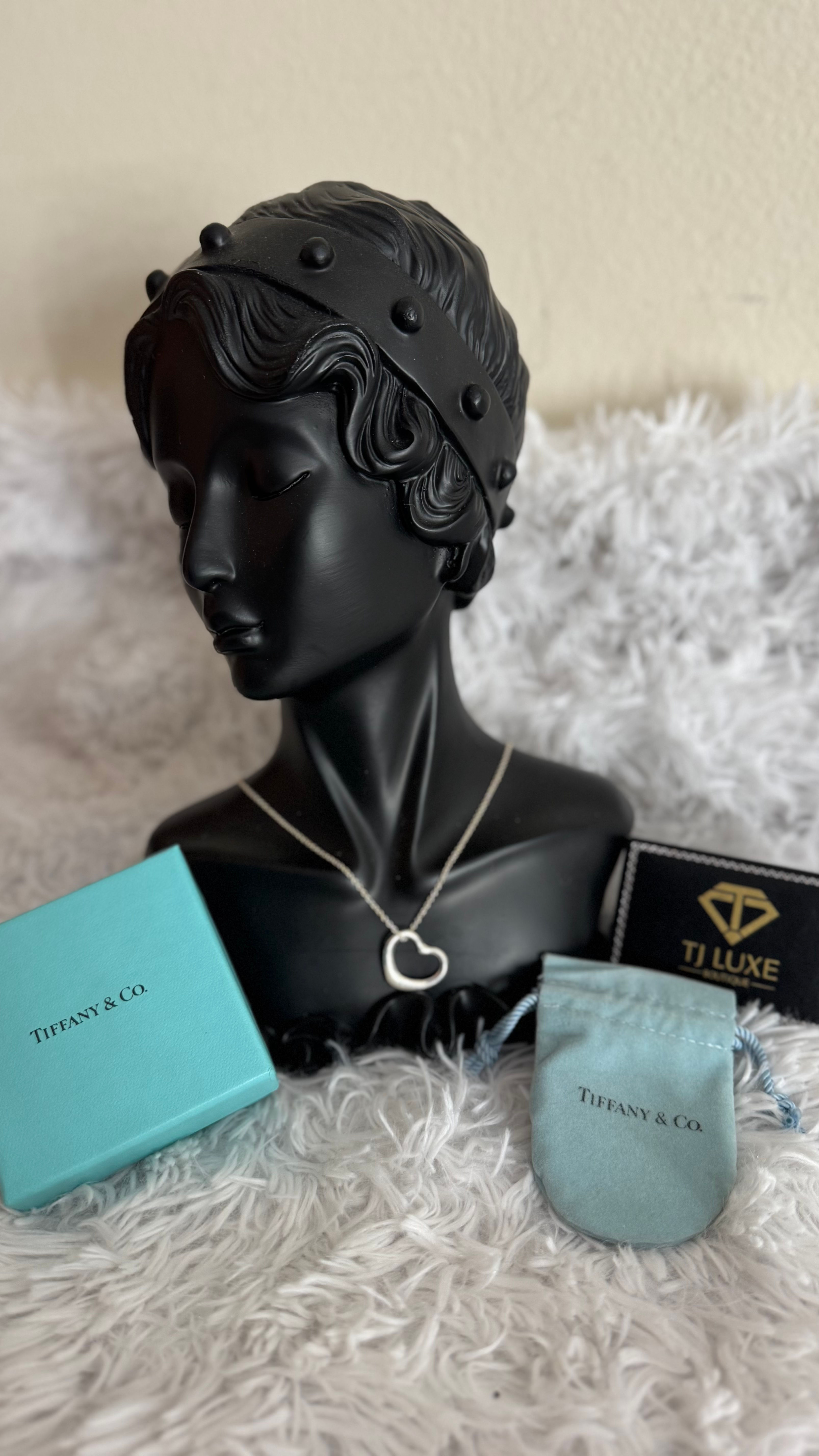 Tiffany & Co Silver 925 Necklace Open Heart