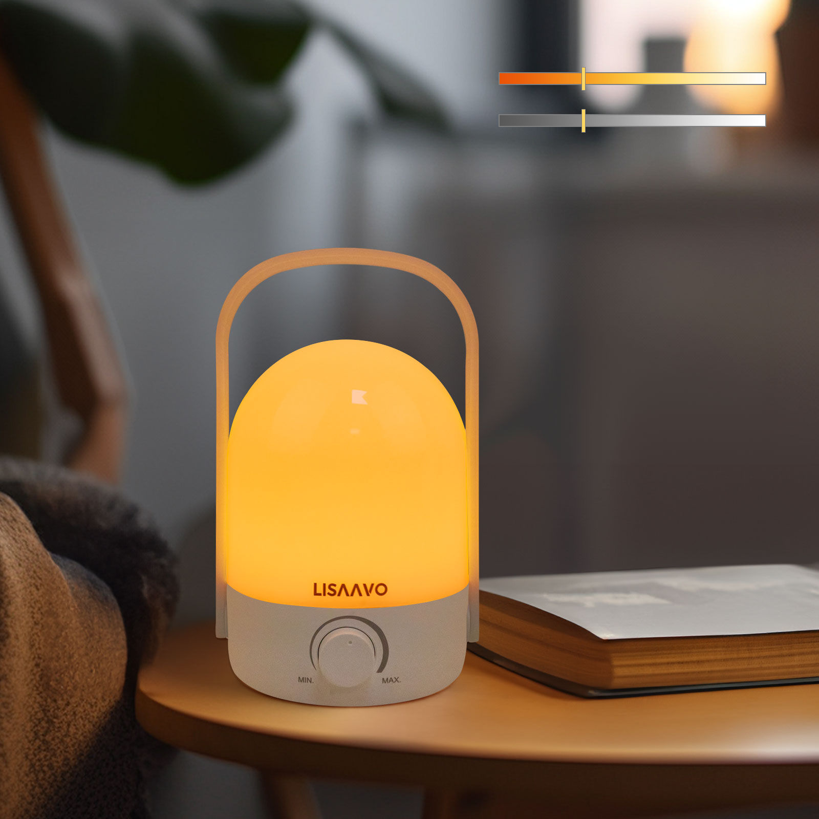 2-Color, Dimmable & Mosquito Repellent Desk Lamp, White Color