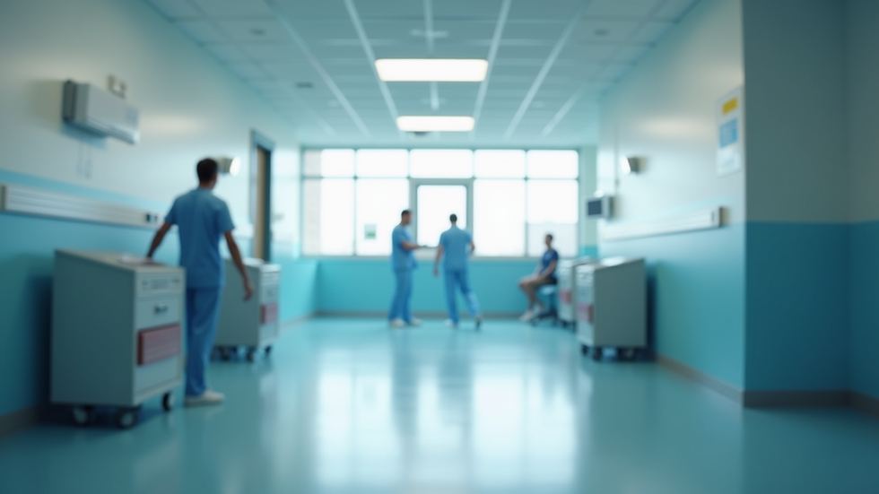 Close-up view of a modern healthcare facility