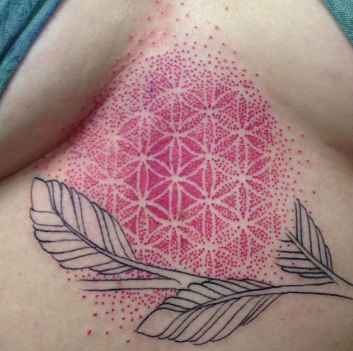 Sacred geometry footwork design by Mikey Vigilante
