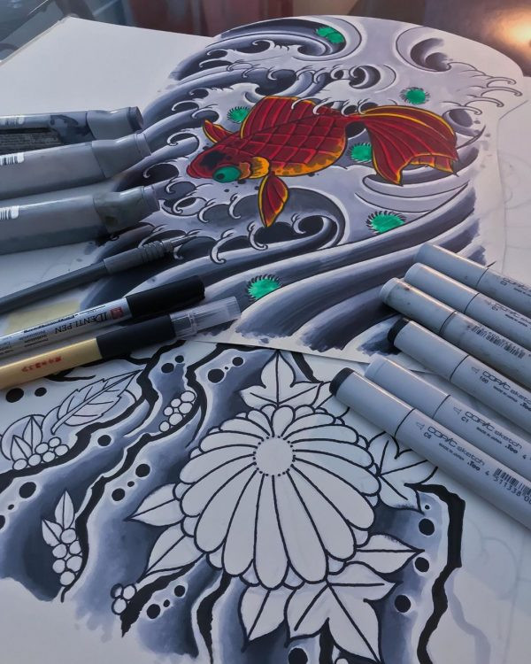 Tattoo design by Owen Juarez.