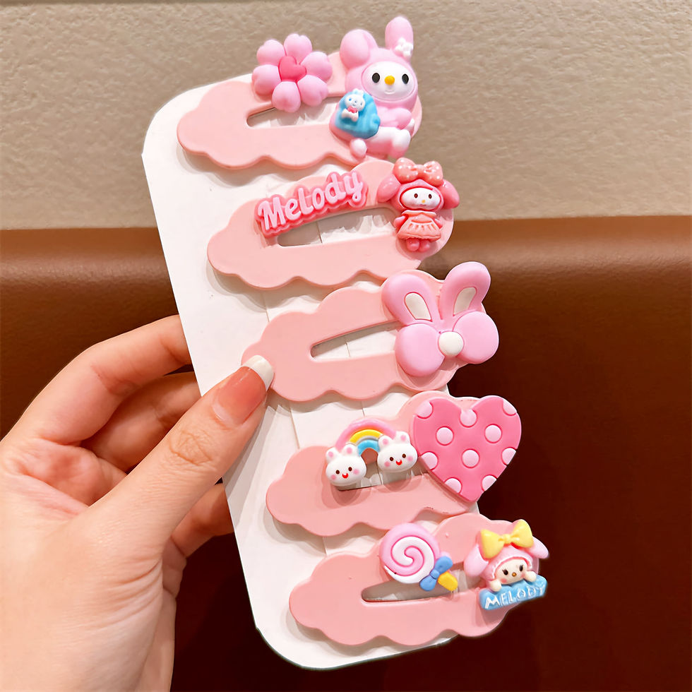 My Melody 5 Piece Set of hairclips