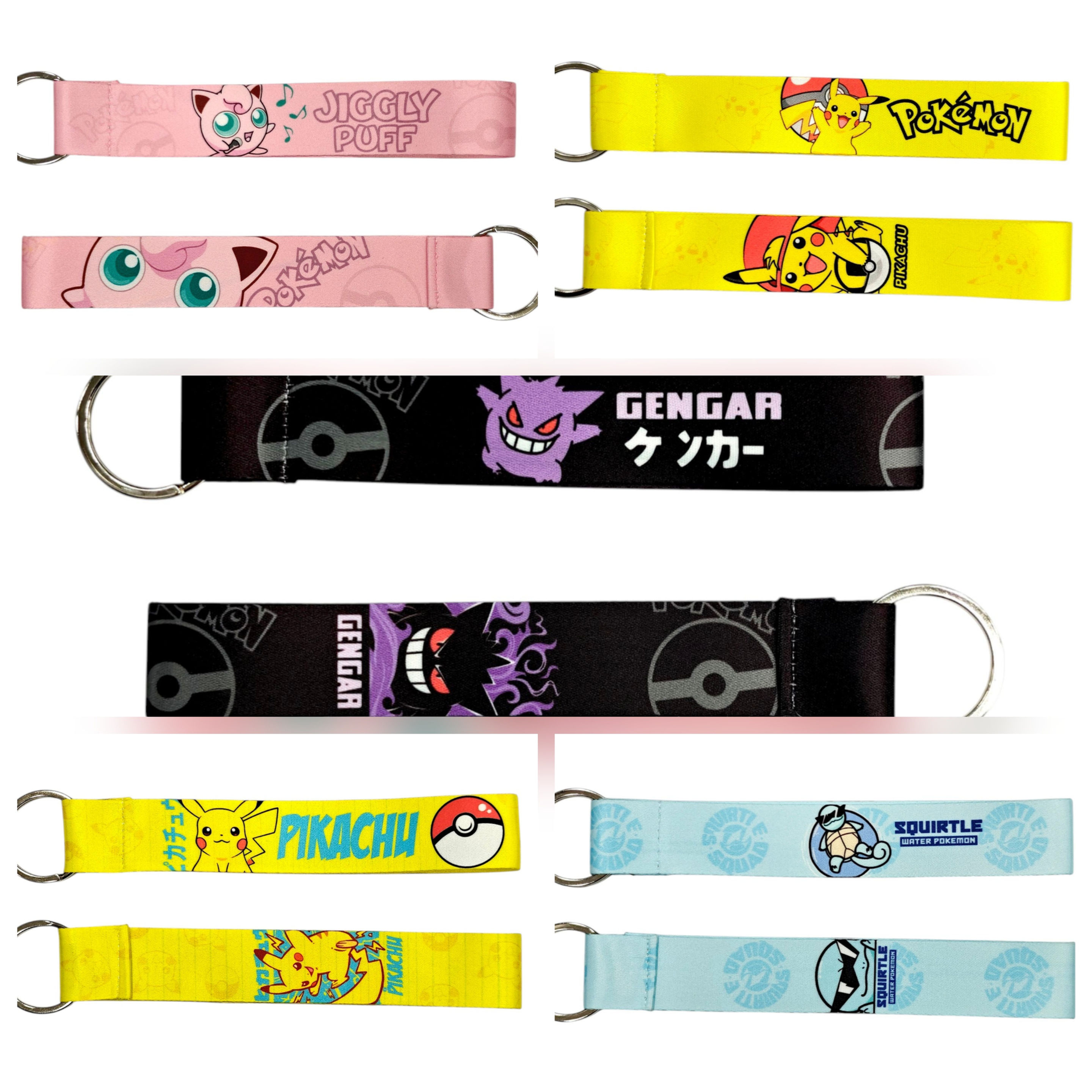 CLEARANCE Pokémon Satin keychains 