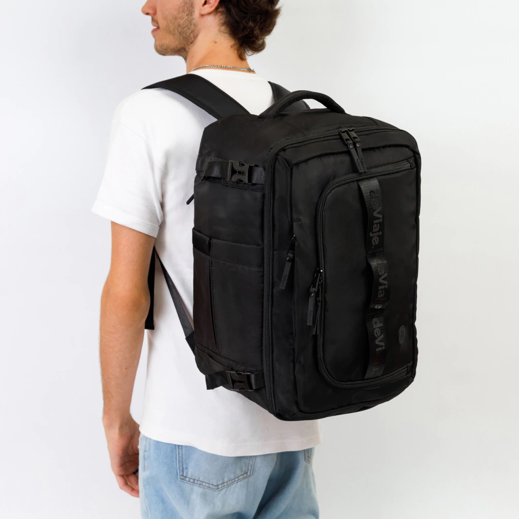 Mochila/Bolso deViaje Viral Negra 18"