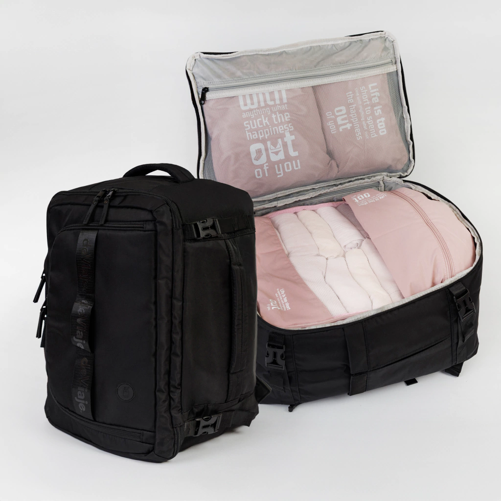 Mochila/Bolso deViaje Viral Negra 18"
