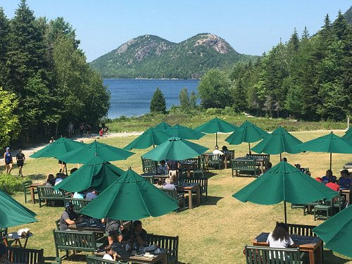 There is also a trail you can walk that goes around Jordan Pond!