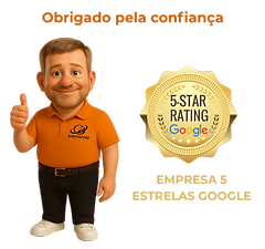 Mascote Internology – empresa 5 estrelas Google