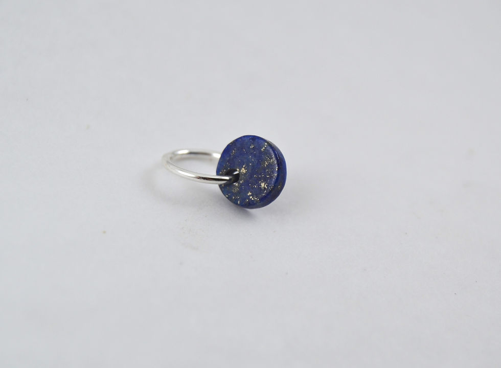 Miniature : Breloque Sequin de Pierre Fine