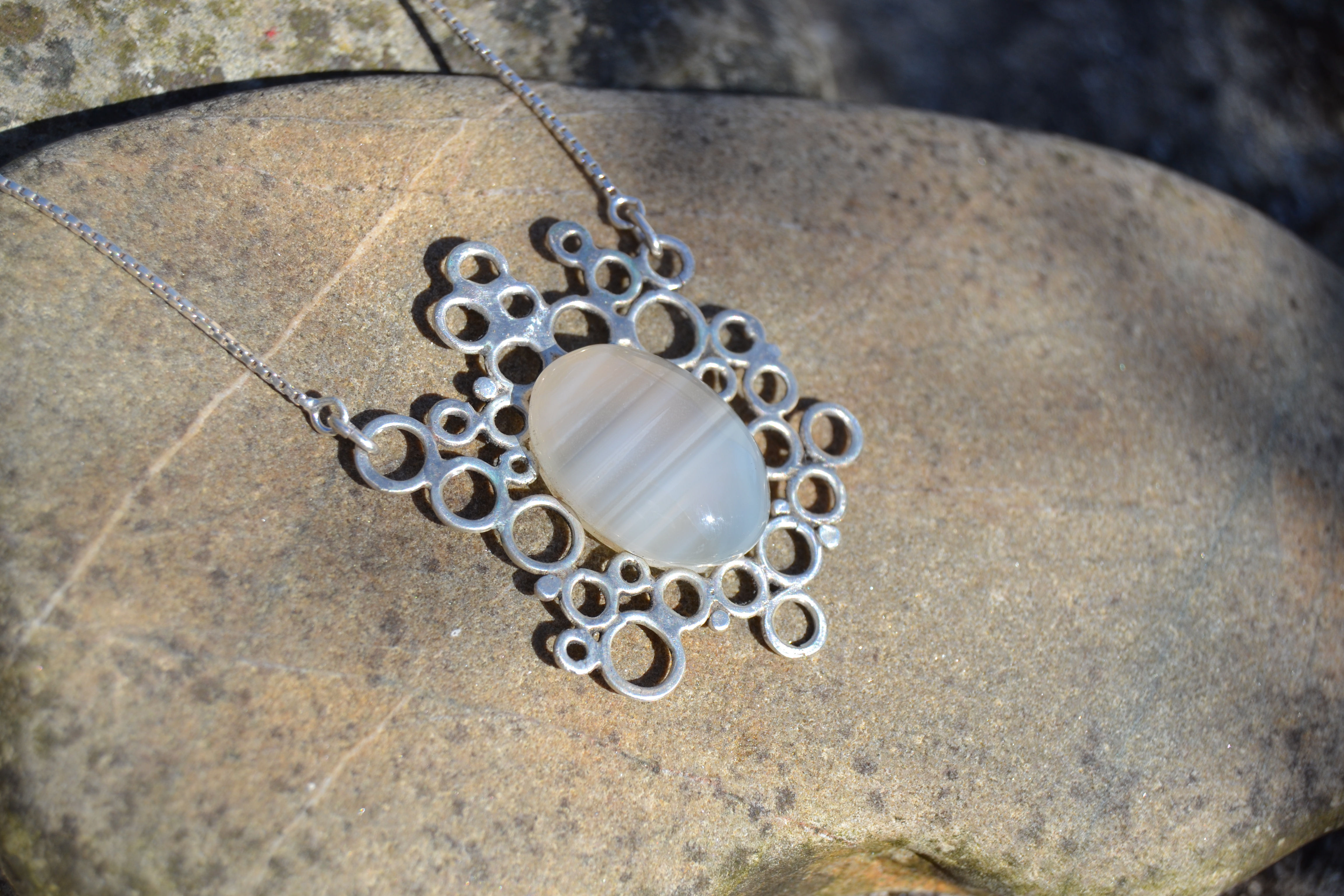 Collier ras du cou AGATHE naturelle