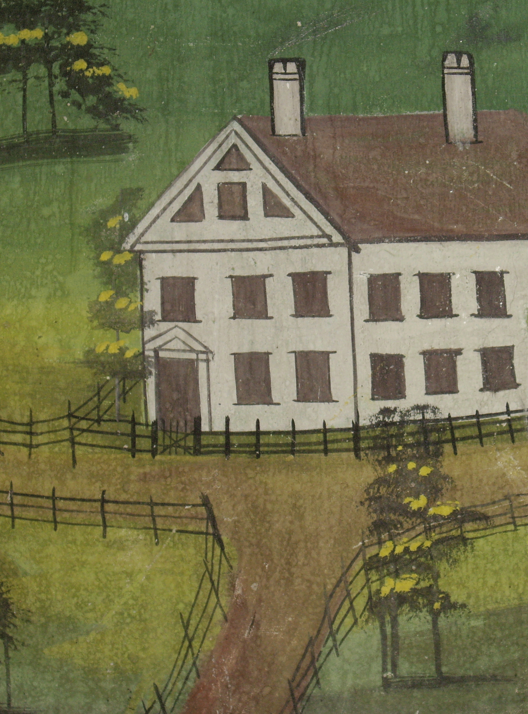 Mural in Elwin Chase House in Topsham, VT