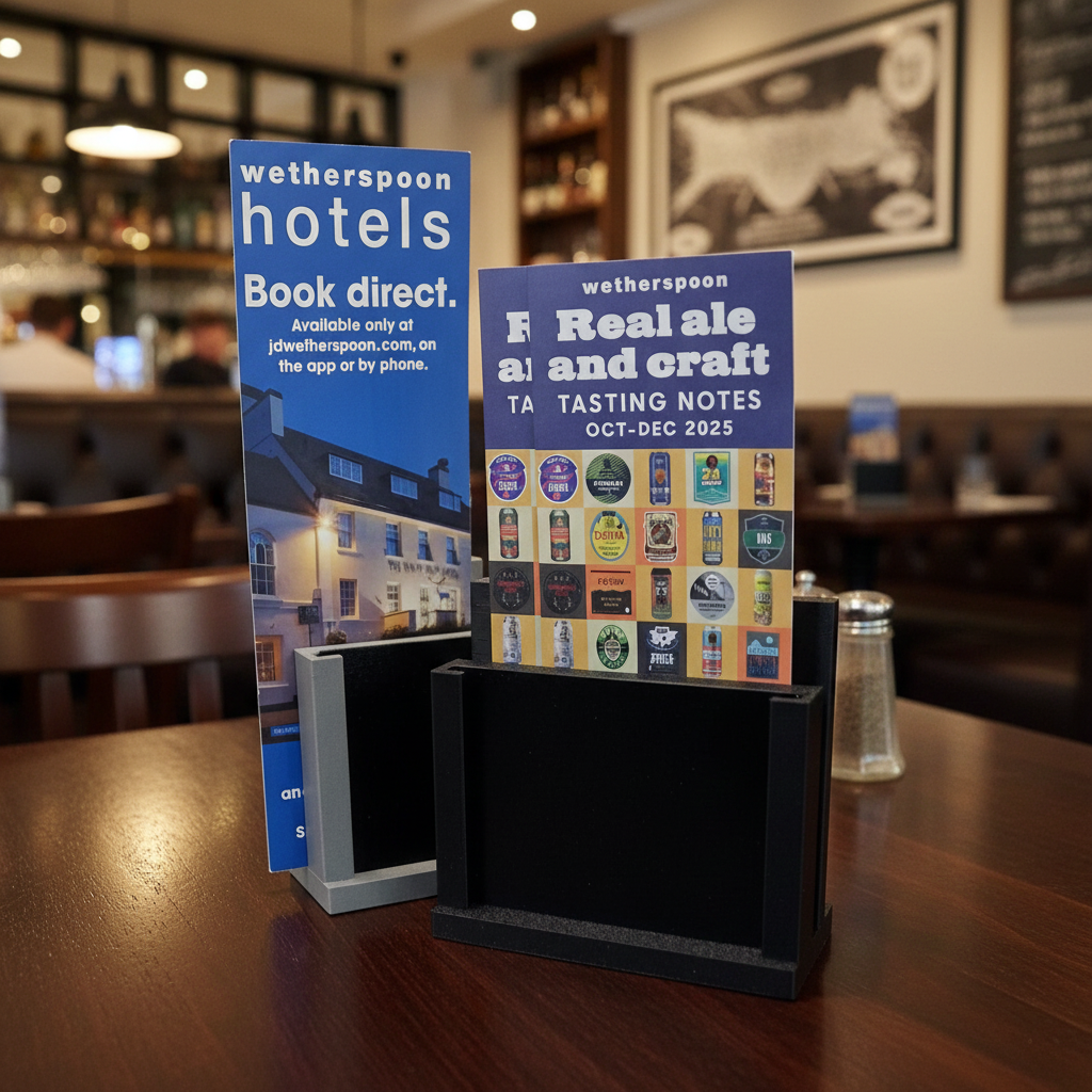 Premium Menu Holder A4-A5 with chalkboard
