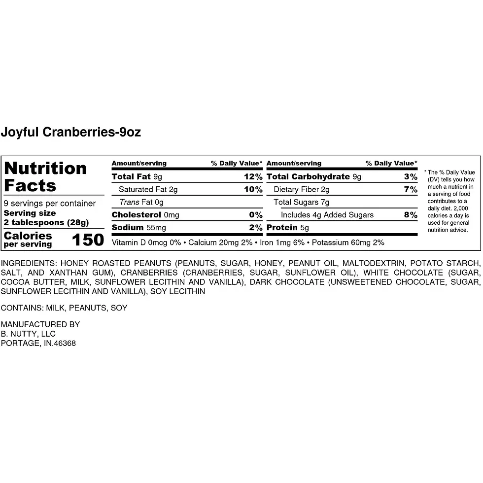 Thumbnail: Joyful Cranberry BNutty Peanut Butter (9 oz.)