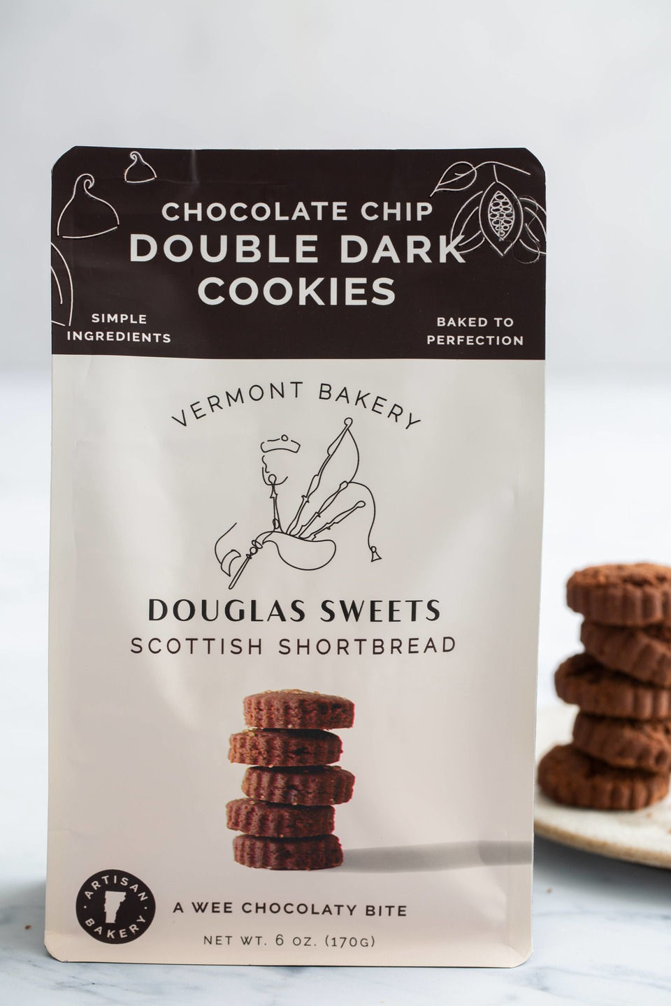 Double Dark Chocolate Chip Cookies