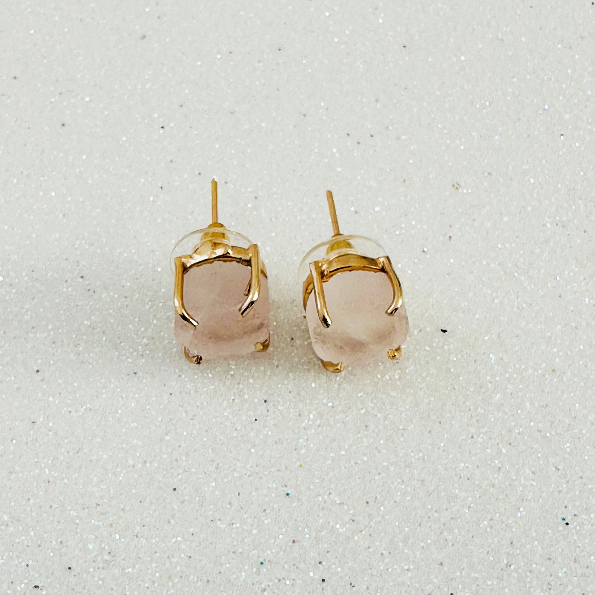Rose Quartz Studs