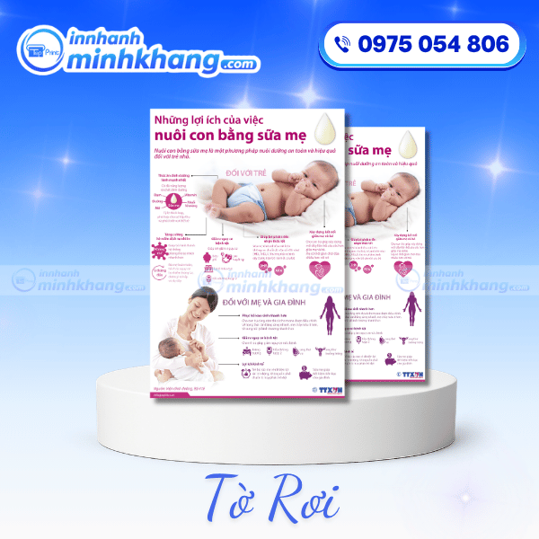 Tờ Rơi Nuôi Con Bằng Sữa Mẹ – Giải Pháp Truyền Thông Hiệu Quả Trong Công Tác Chăm Sóc Sức Khỏe Mẹ Và Bé