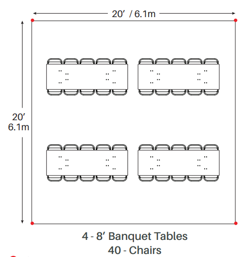 8' Rectangle Tables