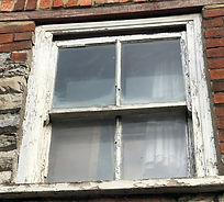 Sash window restoration Glastonbury Grade II Listed Building