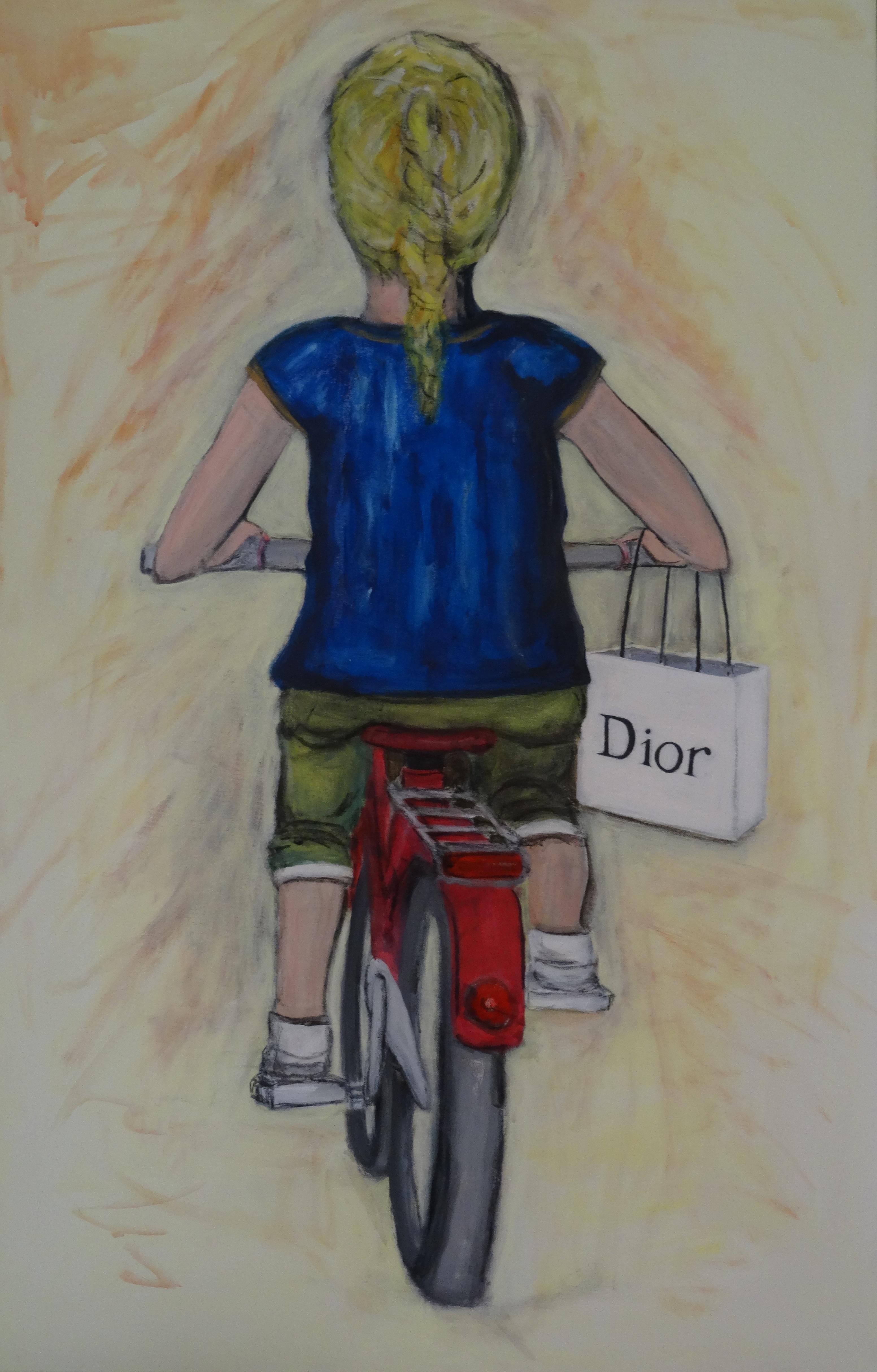 Meisje op de fiets