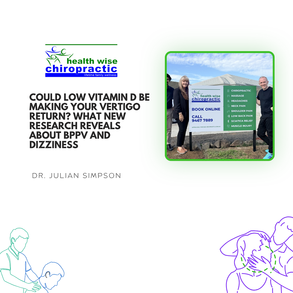 Could Low Vitamin D Be Making Your Vertigo Return? What New Research Reveals About BPPV and Dizziness