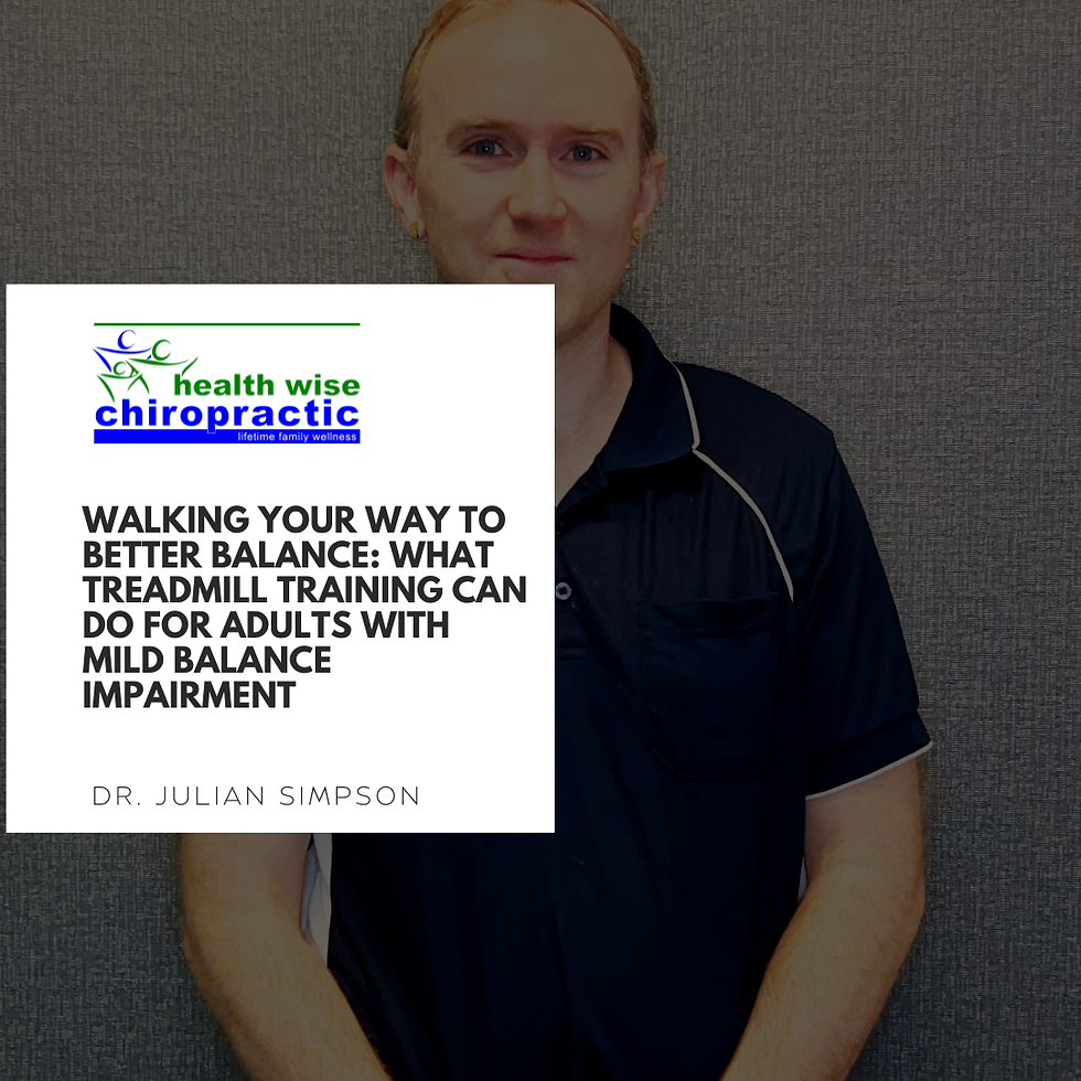 Walking Your Way to Better Balance: What Treadmill Training Can Do for Adults with Mild Balance Impairment