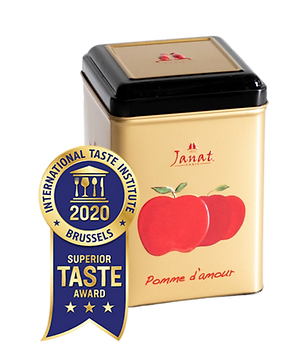 Pomme d'amour tin can with superior taste award