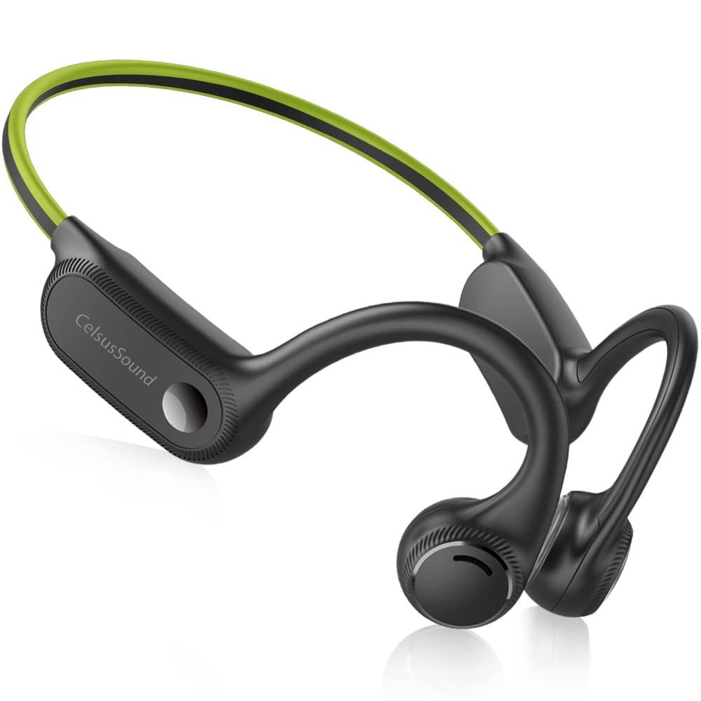 HCMOBI Open-Ear Bone Conduction Wireless Sport Headphones 2024 - Waterproof, Blu
