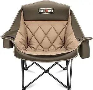 Thumbnail: Oversized XL Camping Chair - 450lbs Support; Heavy-Duty Padding w/cup holder