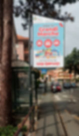 Palina fermata bus dim. 70 x 100 cm.