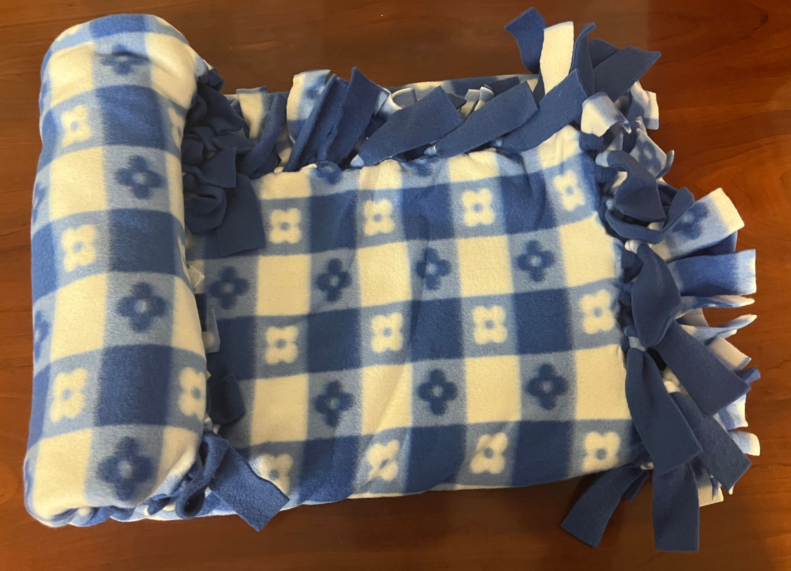 Blue Gingham Blanket