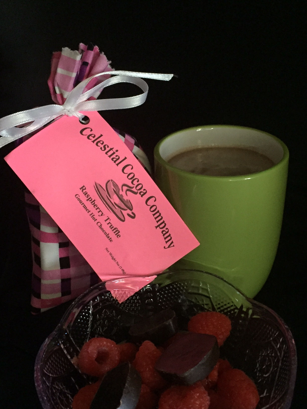 4 Serving Gift Bag Raspberry Truffle