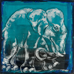 Der Philosoph 100x100cm