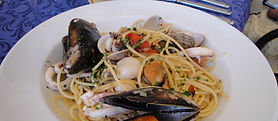 シーフードパスタ Seafood Pasta