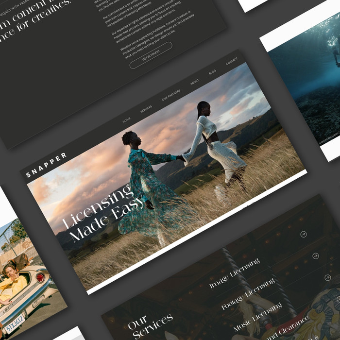 Snapper Images Website Launch | Photography Agency Design by Flow Cre8tive Sydney — minimalist design focused on imagery and user experience.