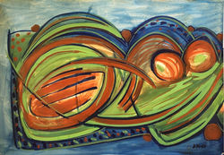 Metamorphose 1963, Gouache, 70x100cm