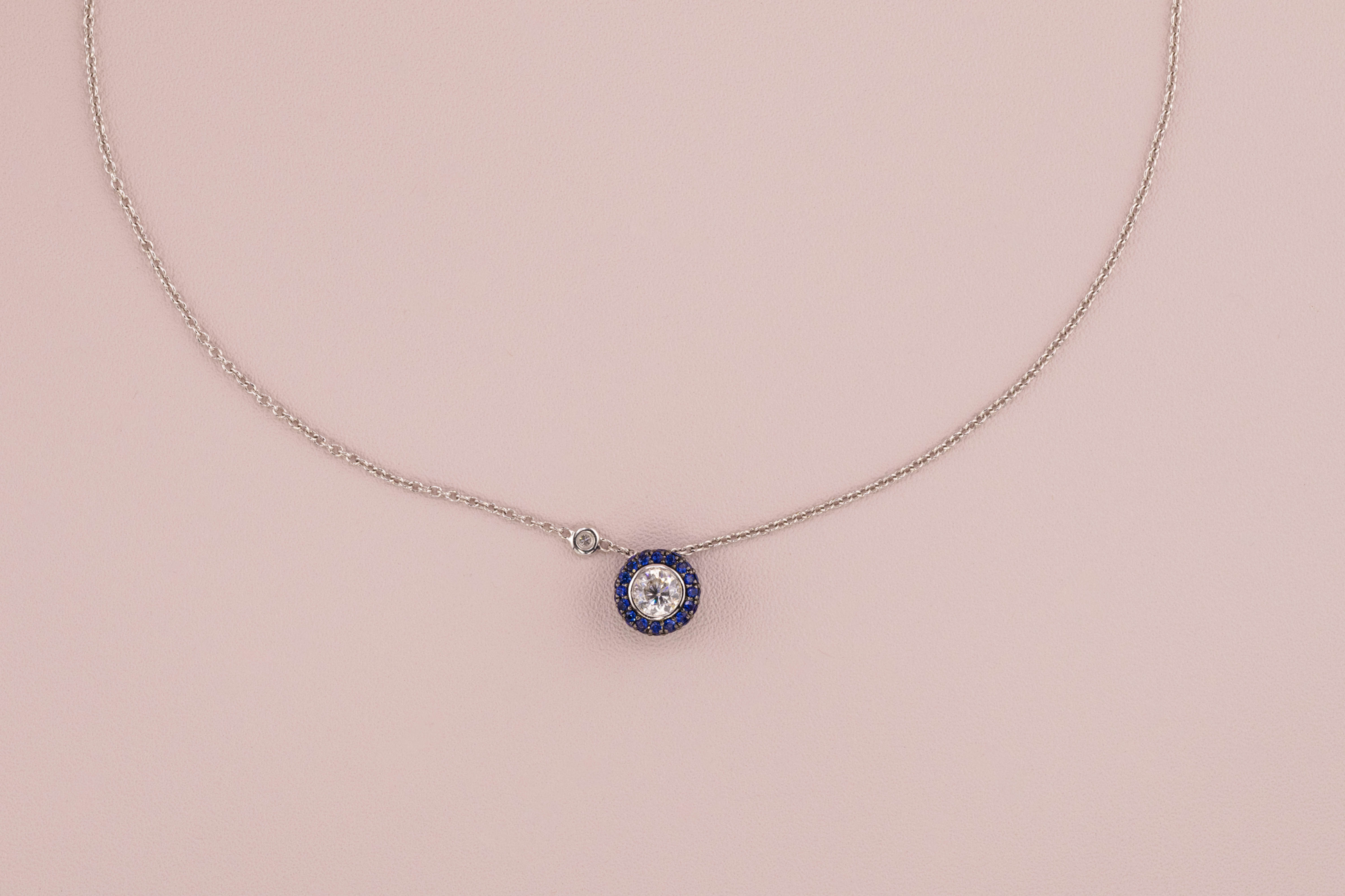 Blue Sapphire Protection pendant