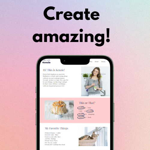 Thumbnail: Baking Wix website template