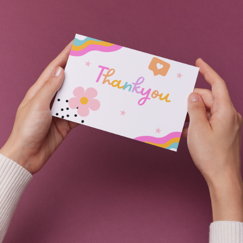 Thumbnail: Chasing Rainbows Thankyou Card