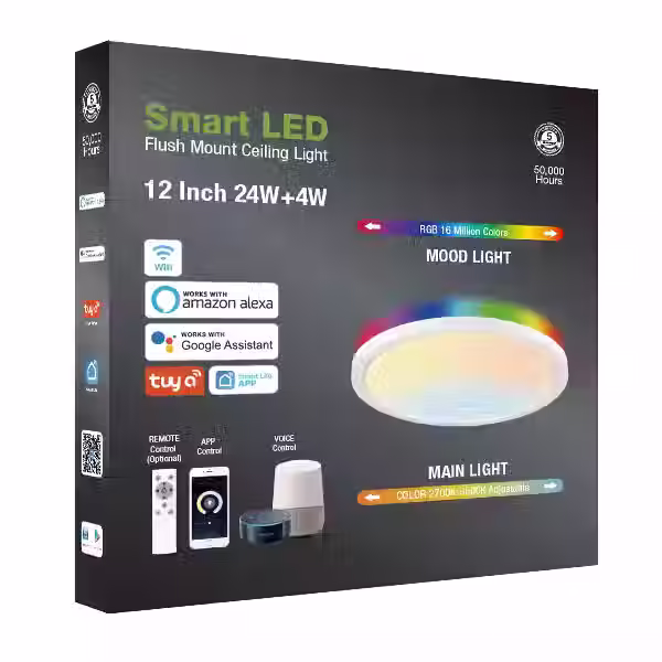 Thumbnail: Decorative Indoor Multicolor RGBCW Morden Music Bedroom Home Wifi Smart Control