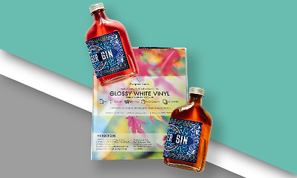 Product with Glossy White Vinyl