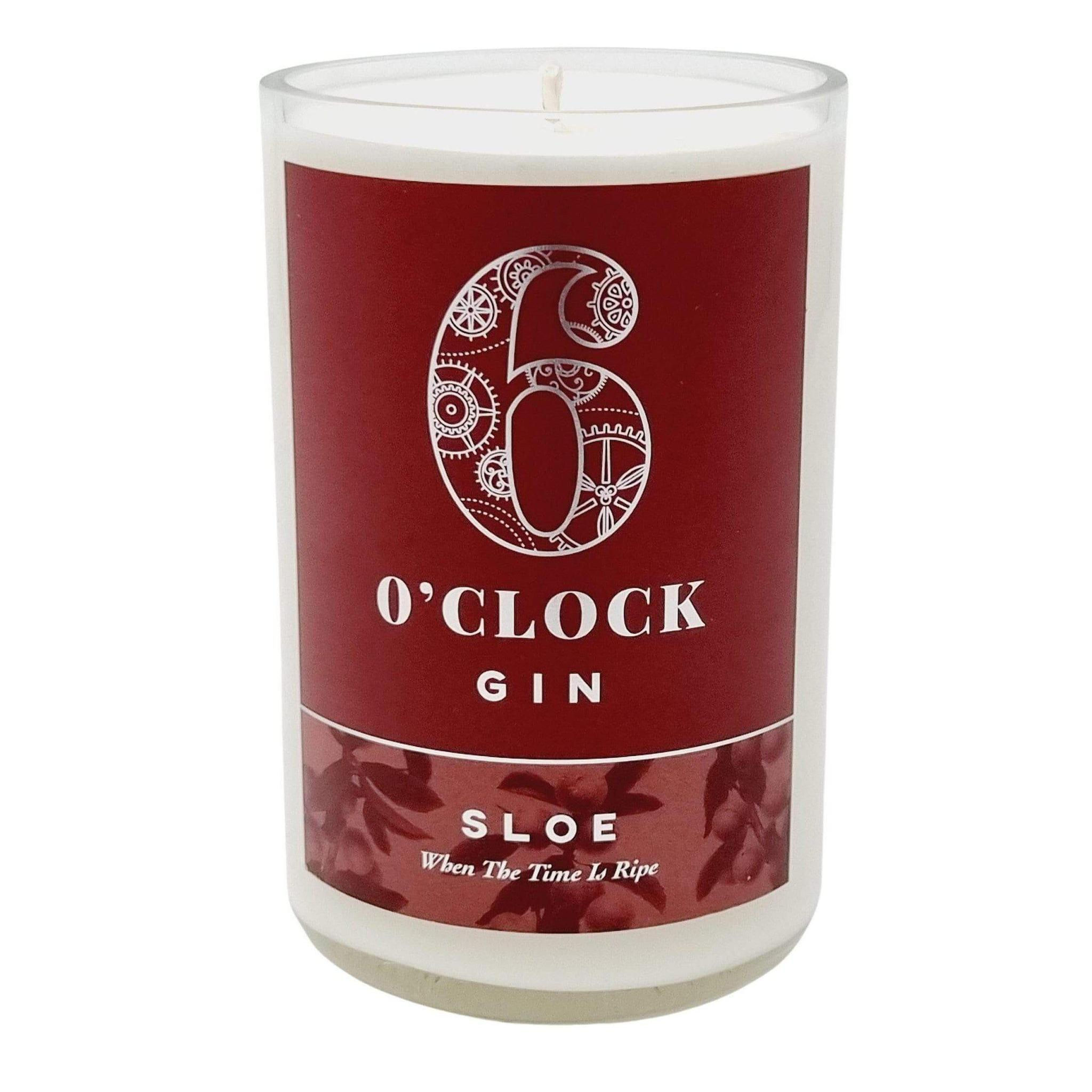 6 O Colock Sloe Gin Bottle Candle