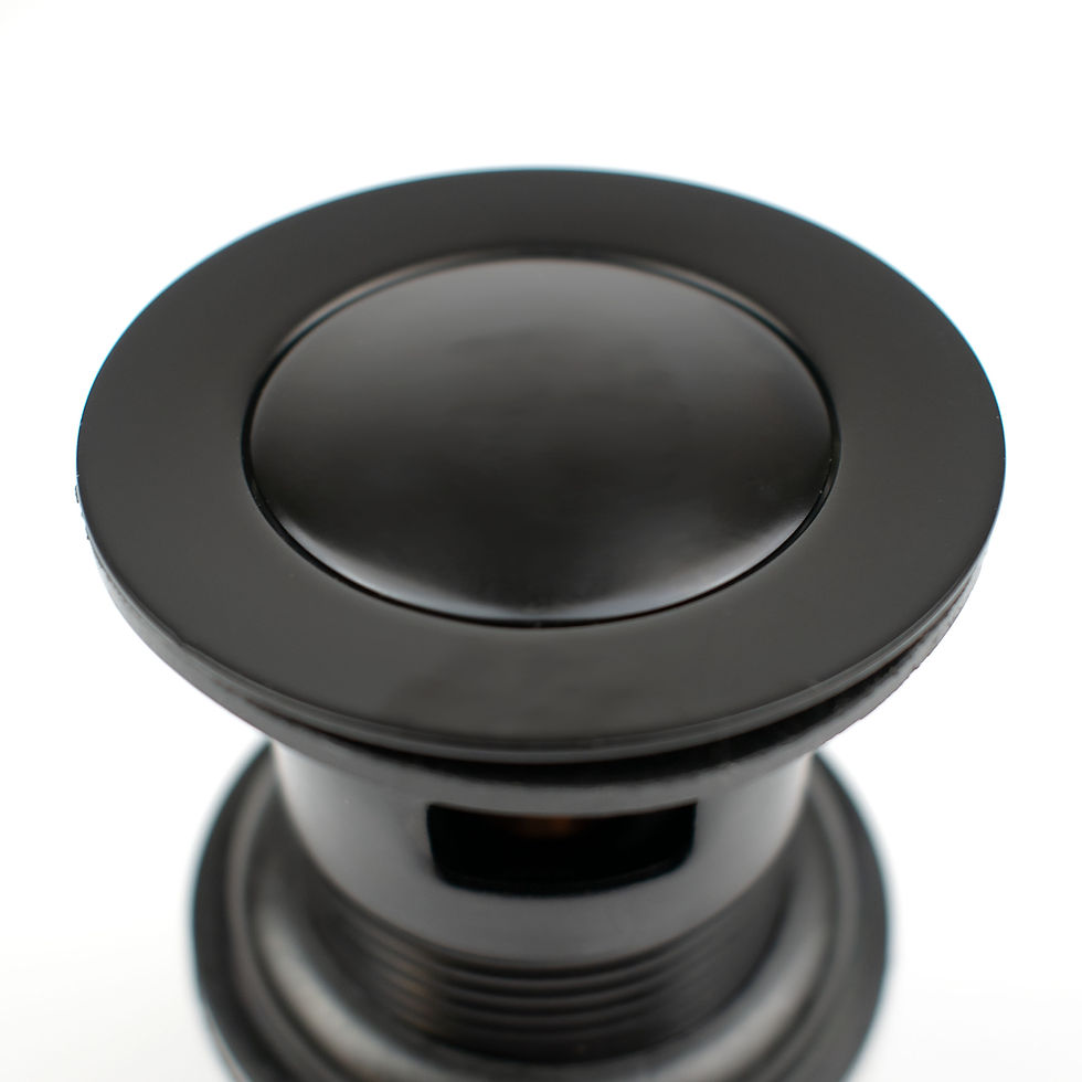 Thumbnail: Black Click-Clack Slotted Basin Waste *Brass Nut*