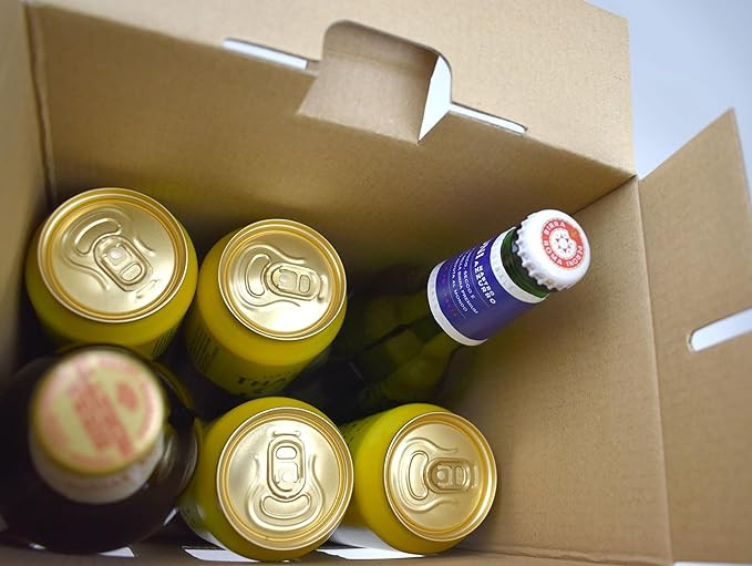 500ml Beer Bottle Carrier Box | Holds 6 Bottles / Cans view 3